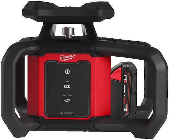 Milwaukee RLOH600-201C 600 M Περιστροφικό Αλφάδι Laser Κόκκινης Δέσμης 18V με Εύρος Εργασίας 30m