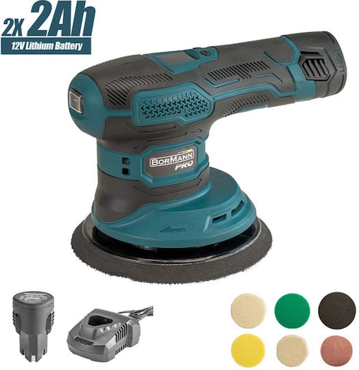 Bormann Pro BCP3800 Rotary Polisher 12V 2x2Ah with Speed Control