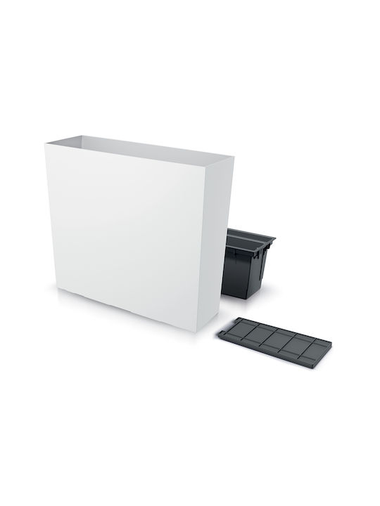 Marhome Planter Box Plastic White 58x49.8x18cm.