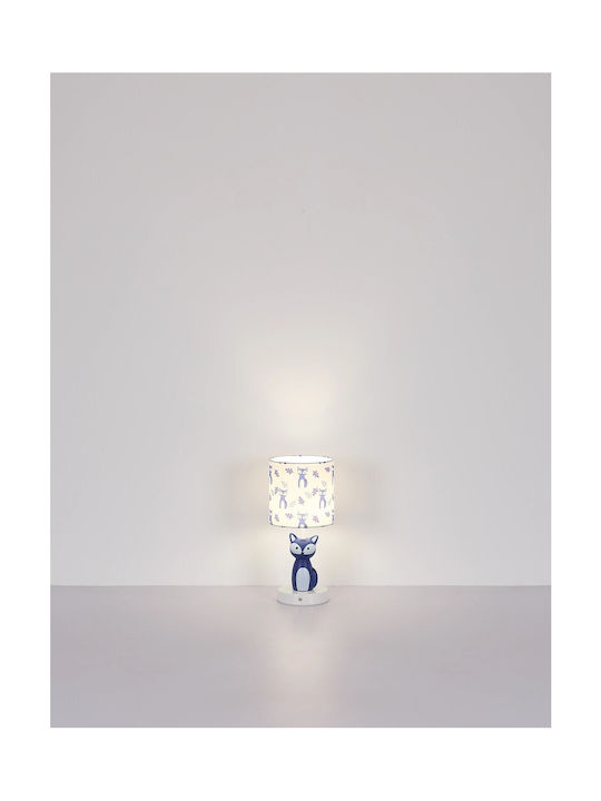 Globo Lighting Μεταλλικό Πορτατίφ LED με Μπλε Καπέλο και Βάση