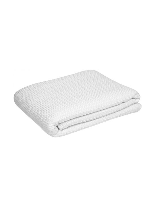 Κουβέρτα Πικέ 260gr/m2 ΛΕΥΚΗ 230x170εκ.