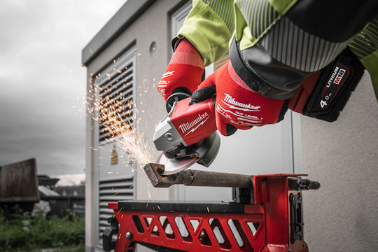 Milwaukee BLSAG125X-402X Τροχός 125mm Μπαταρίας Brushless 2x4Ah