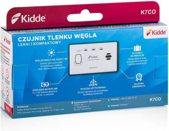 Kidde Αυτόνομος Ανιχνευτής Mονοξειδίου του Άνθρακα CO