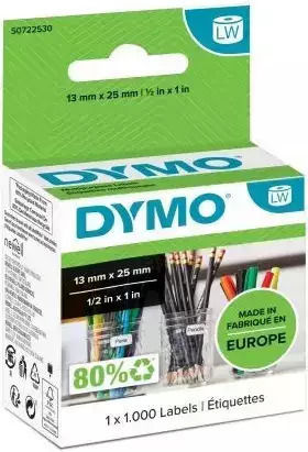 Dymo 11353 1000 Self-Adhesive Label Rolls for Label Printer 24x12mm 1pcs