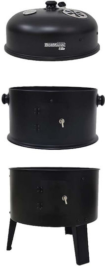 Bormann BBQ1970 Charcoal Grill with Lid and Thermometer 37cmx37cm