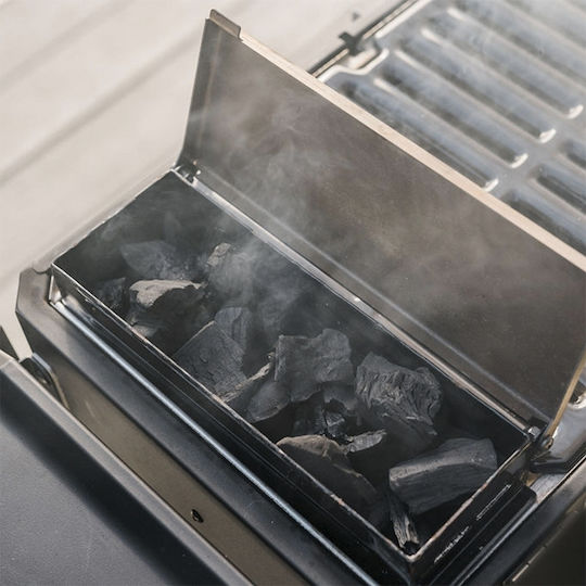 Transportwagen – Masterbuilt Mantemenia Tragbar Holzkohlegrill mit Deckel und Räuchergerät