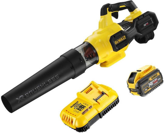 DEWALT Φυσητήρας / Απορροφητήρας Χειρός 54V με 1 Μπαταρία 9Ah & Ρύθμιση Έντασης με Μέγιστη Ταχύτητα Αέρα 200km/h
