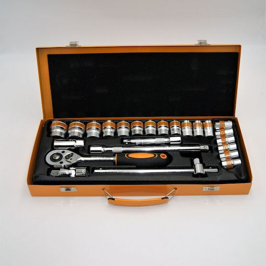 Epica Star Ratschen- & Steckschlüssel-Sets 1\2" 24Stück