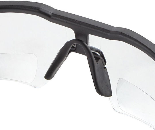 Milwaukee Safety Glasses for Protection with Transparent Lenses with Corrective Lens +1.5 1pcs