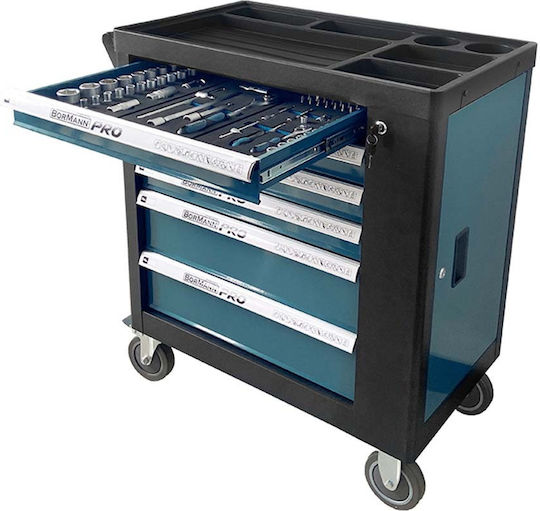 Bormann Pro BWR7600SET Εργαλειοφόρος με 6 Συρτάρια και 120 Εργαλεία