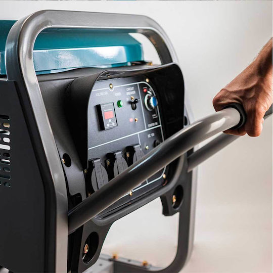 Bormann Pro BGB9000 Generator Petrol cu Autostart, Roți și Putere Maximă 6.2kVA