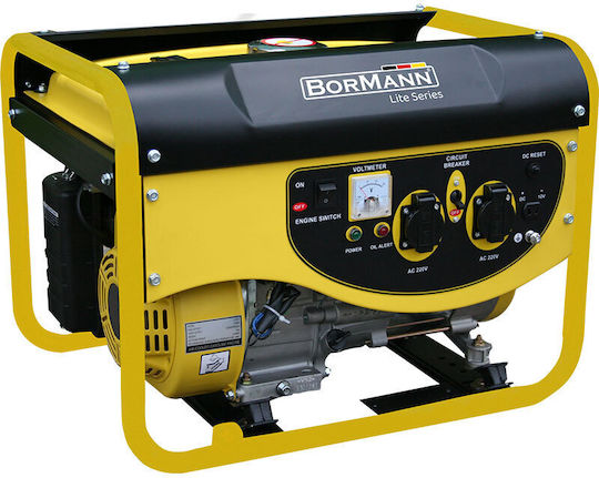 Bormann BGB5500 Generator Gasoline Four-stroke with Handle, Wheels, and Maximum Power 6.6kVA