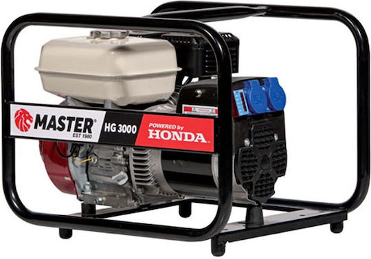 Master HG 3000 (Honda GX160) Generators Benzin mit maximaler Leistung 2.4kVA