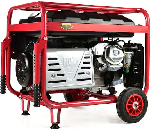 Tvardy Генератор Бензин (четиритактов) с Миза, Гуми и Максимална Мощност 6.6kVA
