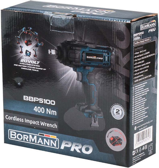 Bormann Pro BBP5100 Impact Wrench Battery 20V Solo with Socket 1/2"
