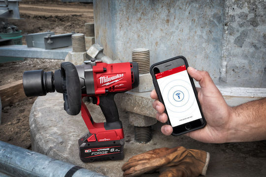 Milwaukee M18 ONEFHIWF1-802X Brushless Μπουλονόκλειδο Μπαταρίας 18V 2x8Ah με Υποδοχή 1"
