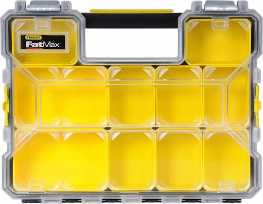 Stanley Fatmax Organizatoare pentru Compartimentul de Unelte 10 Locuri cu Cutii Detașabile Galbene 44.6x35.7x11.6cm. 2buc