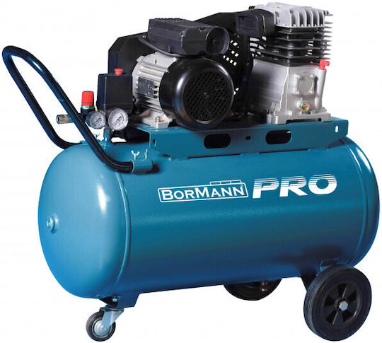 Bormann Pro BAT5060 Einphasig Luftkompressor 96dB mit Leistung 3hp und Lufttank 100Es 030836