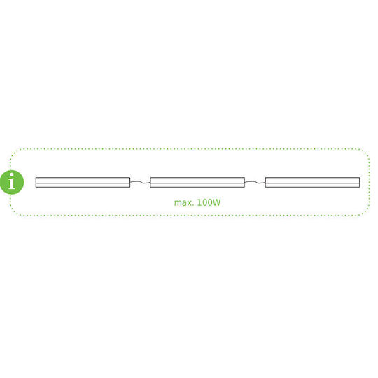 Aca Under-Cabinet LED Light 18W Natural White with Switch 120cm