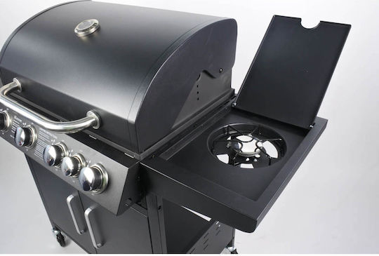 Bormann Elite BBQ4100 Gas Grill with 4 pcs 14.4kW and Side Burner