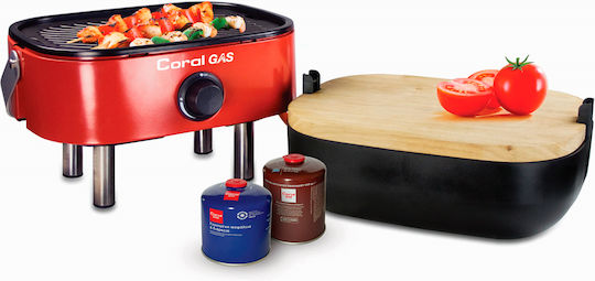 Coral Gas Mini BBQ Portable Gas Grill with 1 pcs 2.5kW