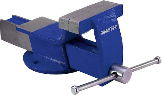 Bormann Fixed Countertop Steel Vise With Maximum Opening 125mm