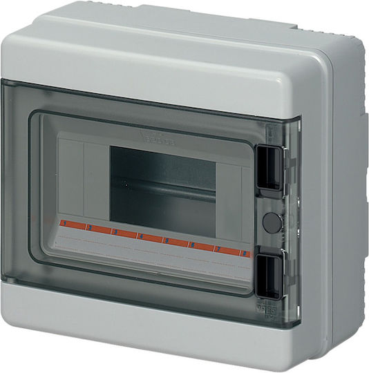 Elettrocanali Wall mounted Waterproof 8-Elements Fuse Box with 1 Row