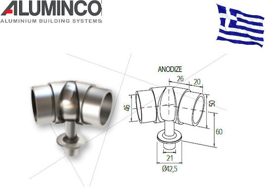Aluminco Κάγκελο από Ανοξείδωτο Χάλυβα (Inox)