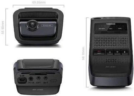 Thinkware U3000 Σετ Κάμερα DVR Αυτοκινήτου 4K Bluetooth, Wi-Fi, GPS & Κάμερα Οπισθοπορείας
