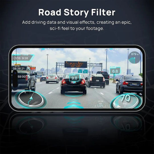 70Mai Omni X800 4K Autodigitale Videorekorder auf Windschutzscheibe mit Bildschirm 1.4" WLAN GPS