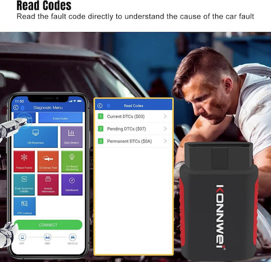 Διαγνωστικό Αυτοκινήτου OBD 2 με Bluetooth