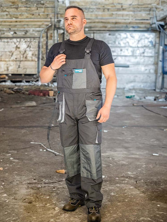 Bormann Pro Torino Work Coveralls Dungarees Cotton Gray