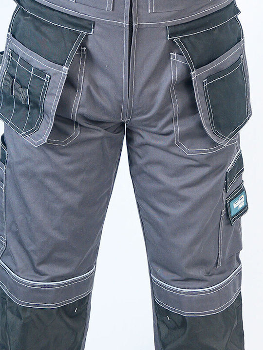 Bormann Pro Milano Work Coveralls Dungarees Cotton Gray