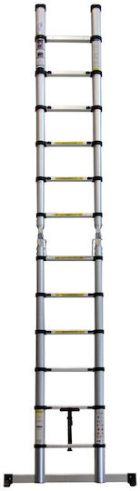 Bormann Pro Telescopic Ladder Aluminum 12 of Steps with Maximum Height 3.8m BHL5710 034858