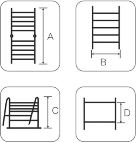 Bormann Pro Telescopic Ladder Aluminum 12 of Steps with Maximum Height 3.8m BHL5710 034858
