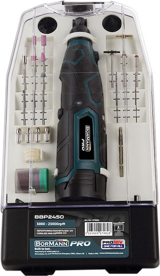 Bormann Pro BBP2450 Electric Rotary Multi Tool 12V 1x2Ah with Speed Control 079828