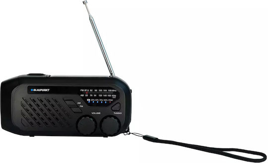 Blaupunkt Retro Solar cu USB Negru