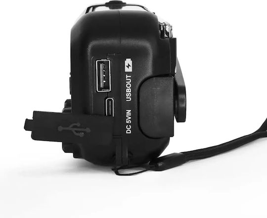 Blaupunkt Retro Solar cu USB Negru