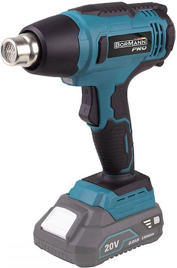 Bormann Pro BBP5250 Πιστόλι Θερμού Αέρα 20V Solo με Ρύθμιση Θερμοκρασίας εως και 550°C