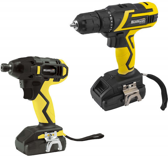 Bormann BCD2610 Set Mașină de găurit & Șurubelniță 20V cu 2 baterii 2Ah și husă