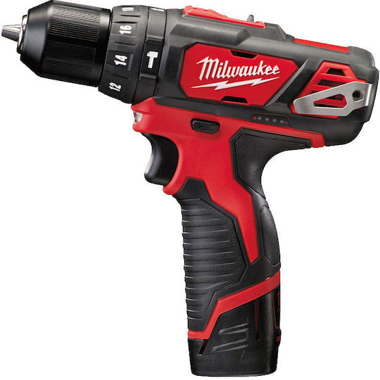 Milwaukee M12 BPDFCOT2A-202B Set Roată unghiulară & Mașină de găurit 12V cu 3 baterii 2Ah și husă