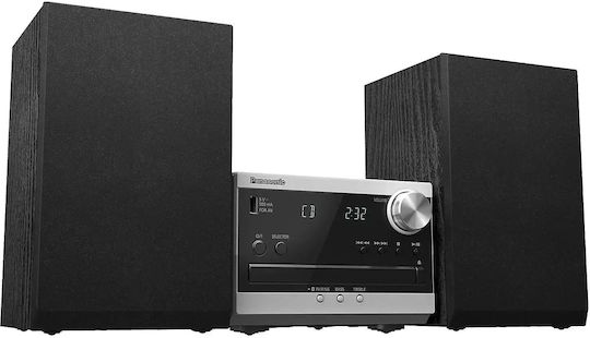 Panasonic Ηχοσύστημα 2.0 SC-PM270EG-S 20W με Digital Media Player, WiFi και Bluetooth Ασημί
