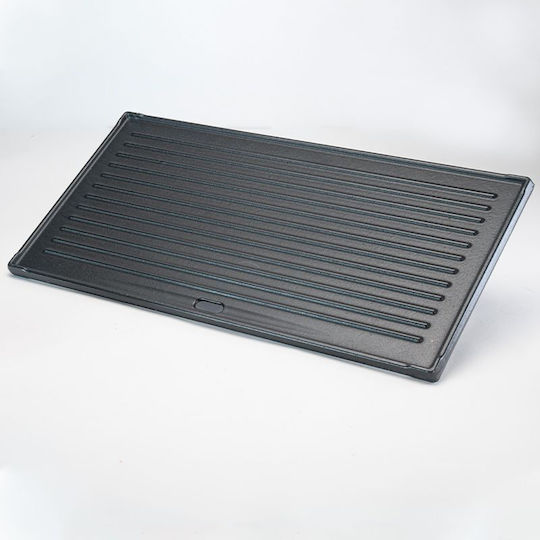 Bormann BBQ1200 Baking Plate Double Sided with Cast Iron Flat & Grill Surface 44x22.5cm
