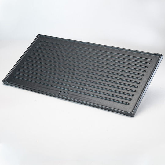 Bormann BBQ1200 Baking Plate Double Sided with Cast Iron Flat & Grill Surface 44x22.5cm