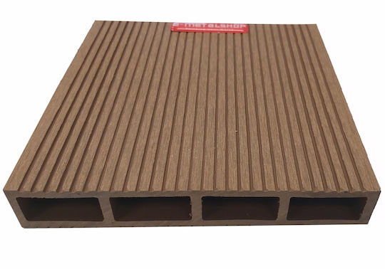 Dedron Umzäunung Deck für den Garten Teakholz aus WPC 360x15x2.5cm 1Stück