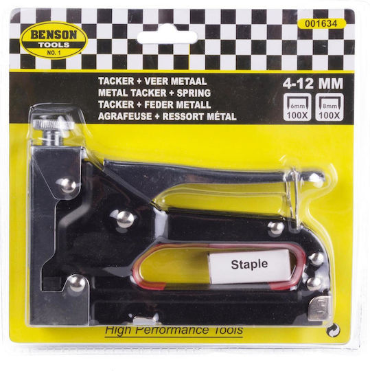 Benson Καρφωτικό Χειρός 4-12mm Καρφωτικό Χειρός για Συνδετήρες