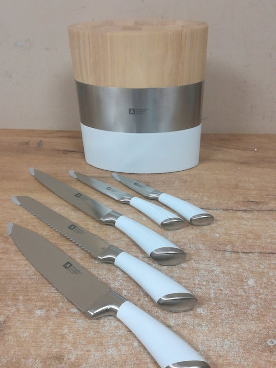 Richardson Sheffield Fusion Messer Set mit Sockel aus Rostfreiem Stahl 5 Stück