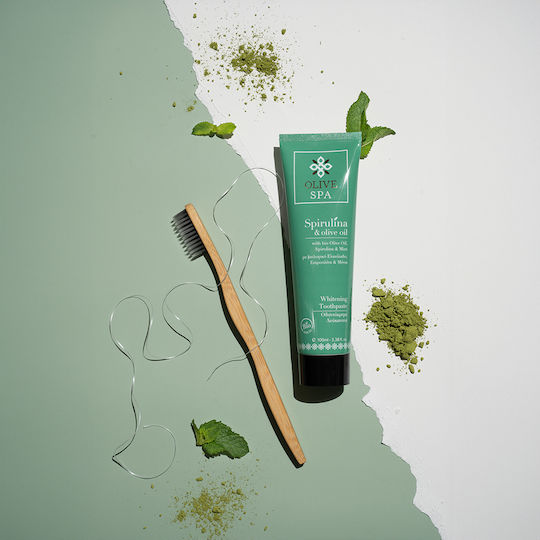 OliveSpa Spirulina & Olive Oil Toothpaste for Whitening 100ml