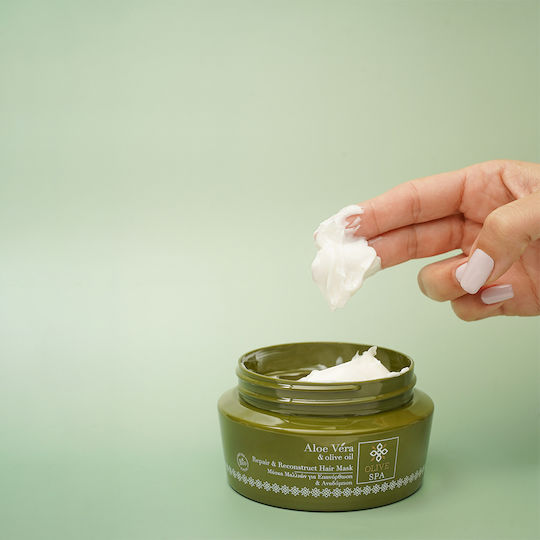 OliveSpa Aloe Vera & Olive Oil Hair Mask for Repairing with Argan Keratin & Aloe Vera 250ml