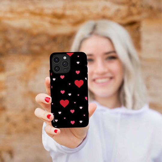 Carcasă Seria Sonique Heart pentru Honor 90 Smart 5G Honor X7b Negru